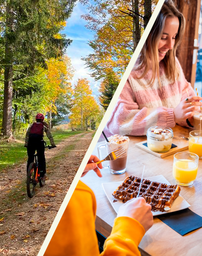 Gourmet mountain bike ride