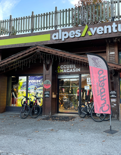 Alpes Aventures shop in Megève, Haute-Savoie
