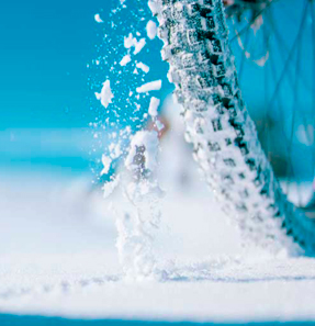 Vélo sur neige